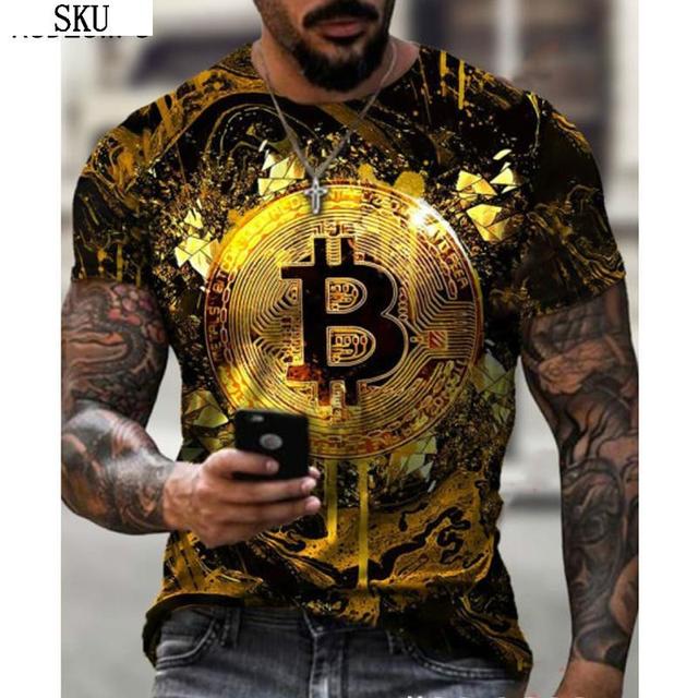 Мода Bitcoin Графика 3D Pringting Мужская футболка Летняя уличная одежда Круглая шея Короткий рукав Повседневные свободные топы Футболка Мужская одежда
Мода Bitcoin Графика 3D Pringting Мужская футболка Летняя уличная одежда Круглая шея Короткий рукав Повседневные свободные топы Футболка Мужская одежда