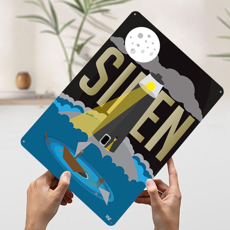 Siren Tin Plaque Poster Customized Wall Art Retro Vintage Metal Signs for Man Cave Gamer Decoration Room Luxury Home Decor Items 20x30cm(7.8x11.8inch)
Siren Tin Plaque Poster Customized Wall Art Retro Vintage Metal Signs for Man Cave Gamer Decoration Room Luxury Home Decor Items 20x30cm(7.8x11.8inch)