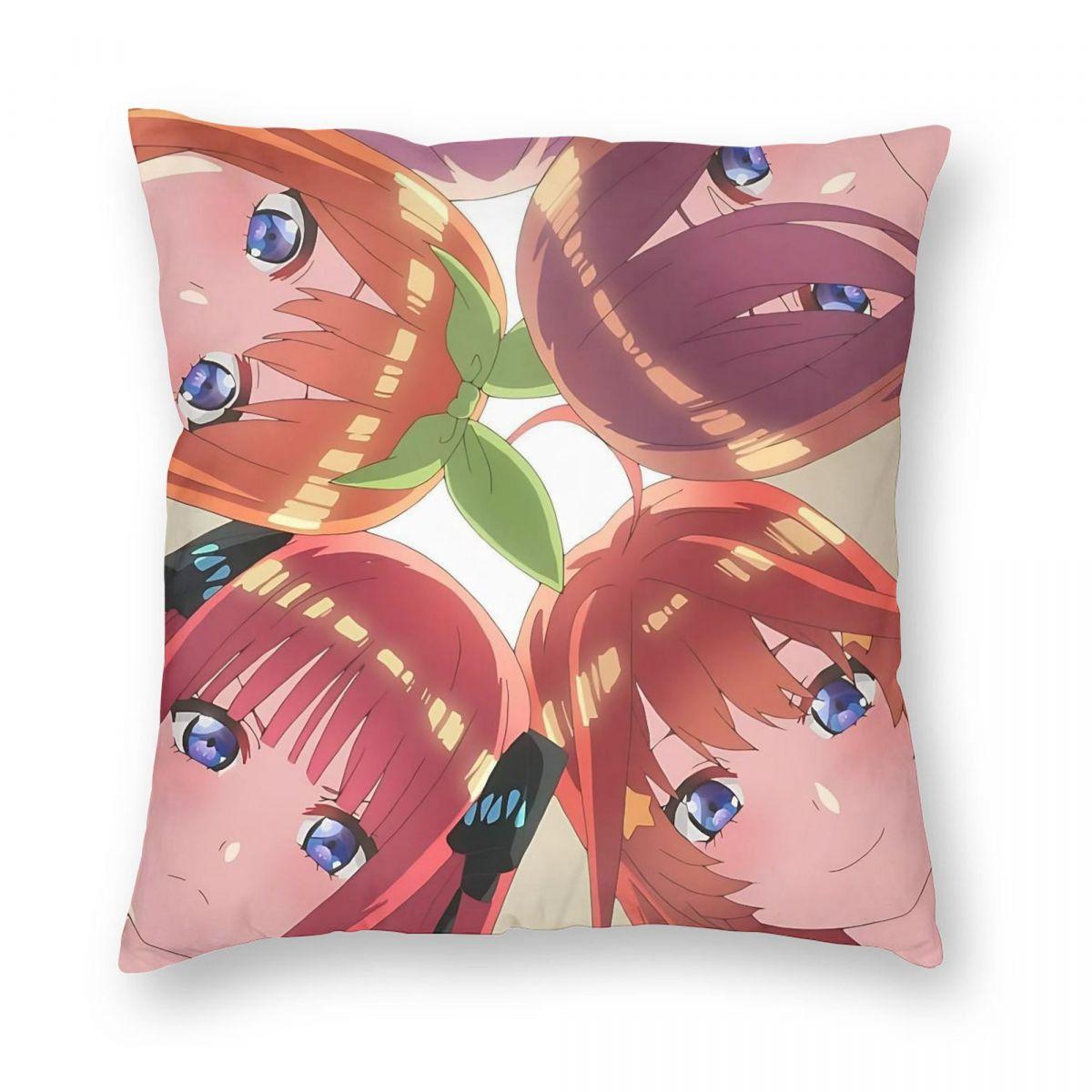 The Quintessential Quintuplets Anime Square Pillowcase Pillow Cover Cushion Decor Comfort Throw Pillow for Home Living Room 12x12Inch
The Quintessential Quintuplets Anime Square Pillowcase Pillow Cover Cushion Decor Comfort Throw Pillow for Home Living Room 12x12Inch