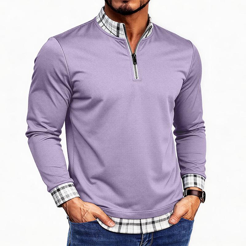 Men Casual 1/3 Zip Mock Neck Long Sleeve Shirt Loose Fit Plaid Patchwork Sportswear Layered Look Pullover Top S фіолетовий
Men Casual 1/3 Zip Mock Neck Long Sleeve Shirt Loose Fit Plaid Patchwork Sportswear Layered Look Pullover Top S фіолетовий