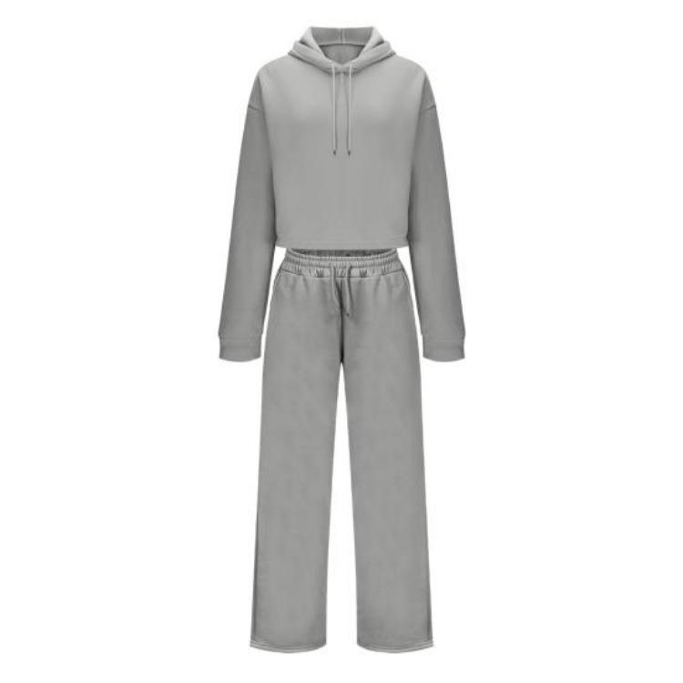 Women Long Sleeve Crop Hoodie And Long Pants Set 2 Piece Outfits Casual Pullover Sweatshirt with Pockets Sweatsuits 2XL світло-сірого кольору
Women Long Sleeve Crop Hoodie And Long Pants Set 2 Piece Outfits Casual Pullover Sweatshirt with Pockets Sweatsuits 2XL світло-сірого кольору