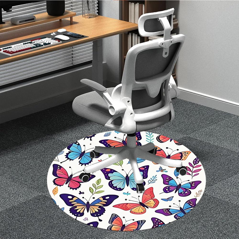 1pc Butterfly Garden Office Round Area Rug, Indoor Mat Suitable ForOffice, Under Office Chairs Bedroom Living Room Home Decor, Room Deco, D039 80cm by 80cm
1pc Butterfly Garden Office Round Area Rug, Indoor Mat Suitable ForOffice, Under Office Chairs Bedroom Living Room Home Decor, Room Deco, D039 80cm by 80cm