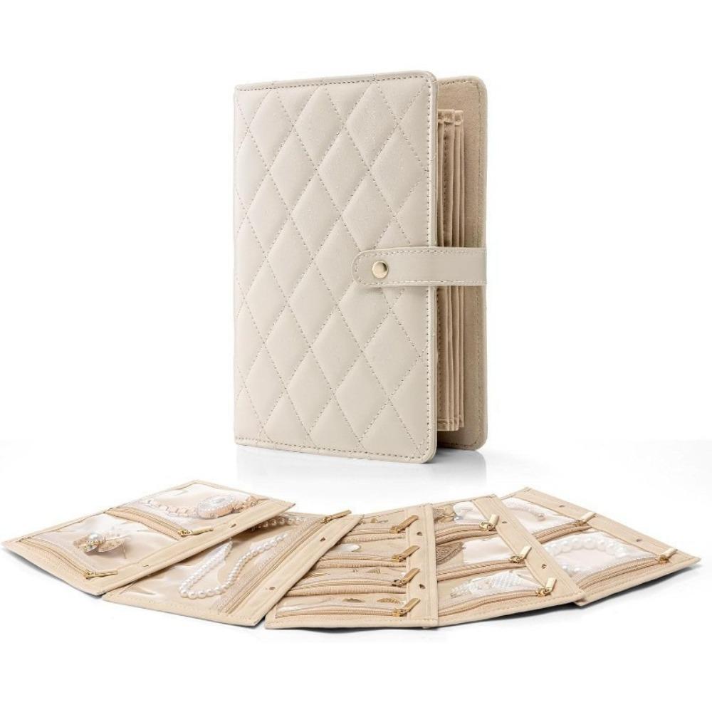 Velvet Jewelry Storage Book with Zipper Storage Bag Necklace Binder Storage Book for Jewelry бежевий
Velvet Jewelry Storage Book with Zipper Storage Bag Necklace Binder Storage Book for Jewelry бежевий