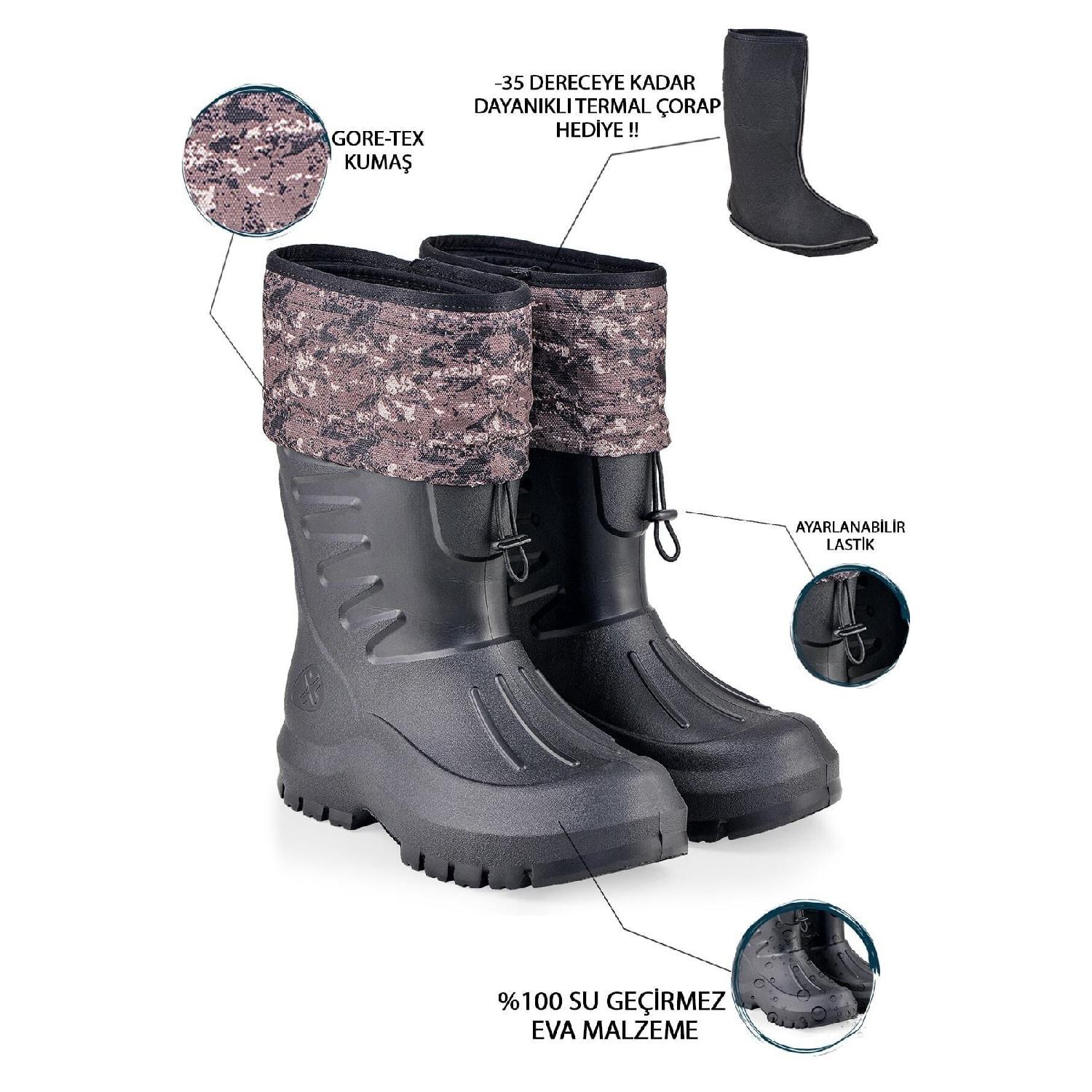 Men s Black Waterproof Eva Sole Hunter Fisherman Biker Courier Rain Snow Boots With Thermal Socks 40 чёрный
Men s Black Waterproof Eva Sole Hunter Fisherman Biker Courier Rain Snow Boots With Thermal Socks 40 чёрный