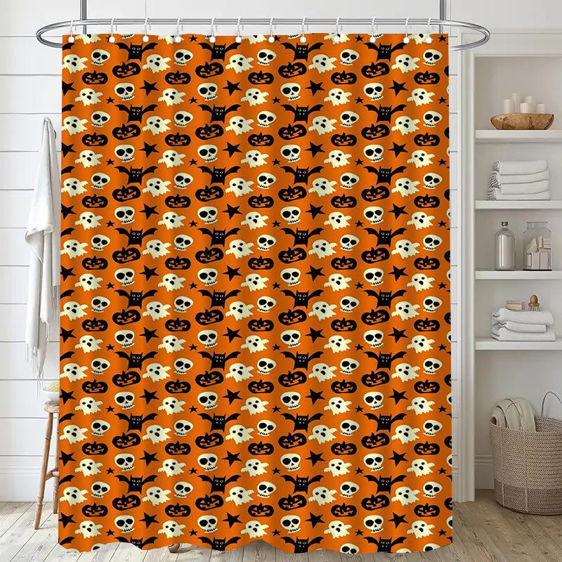 Pumpkin Bat Washable Dirt-Resistant Shower Curtain Shower Head waterproof Polyester Bath Curtain For Home Decor Accessories 70x140CM
Pumpkin Bat Washable Dirt-Resistant Shower Curtain Shower Head waterproof Polyester Bath Curtain For Home Decor Accessories 70x140CM