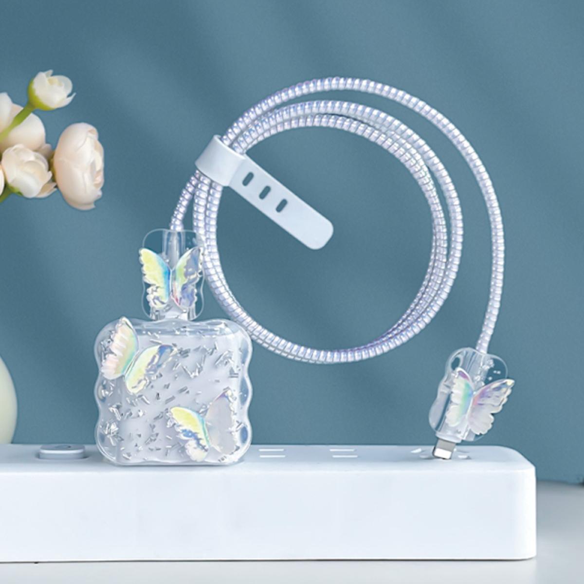 Crystal Butterfly 5PCS зарядный кабель данных протектор намотки аксессуары для iPhone 18/20w зарядное устройство защитный чехол белый
Crystal Butterfly 5PCS зарядный кабель данных протектор намотки аксессуары для iPhone 18/20w зарядное устройство защитный чехол белый