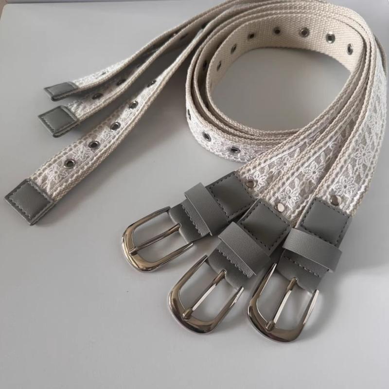 Vintage Lace Canvas Belt For Women Fashionable Metal Buckle Decorative Waistband Retro Jean Accessory Korean Trendy Design 110Cm OneSize
Vintage Lace Canvas Belt For Women Fashionable Metal Buckle Decorative Waistband Retro Jean Accessory Korean Trendy Design 110Cm OneSize