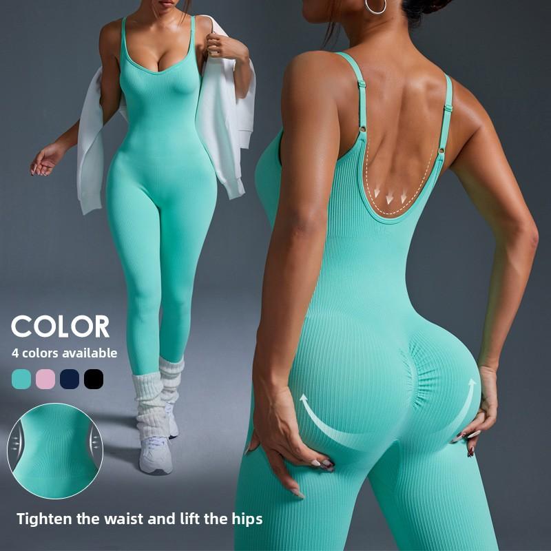 One-piece slimming threaded suspender jumpsuit women s backless hip-lifting jumpsuit seamless vest-type one-piece yoga suit S чёрный
One-piece slimming threaded suspender jumpsuit women s backless hip-lifting jumpsuit seamless vest-type one-piece yoga suit S чёрный