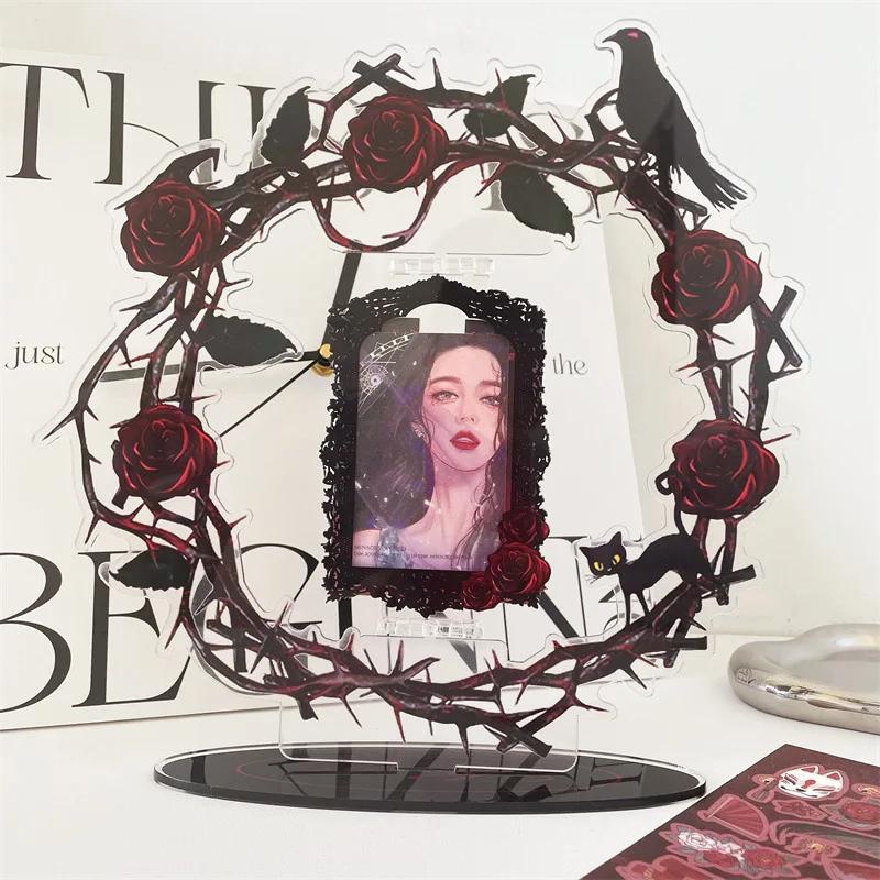 Acrylic Picture Frame Photo Card Stand Rose & Raven Rotating Display Rack Small Card Holder for Home Office Tabletop Decor
Acrylic Picture Frame Photo Card Stand Rose & Raven Rotating Display Rack Small Card Holder for Home Office Tabletop Decor