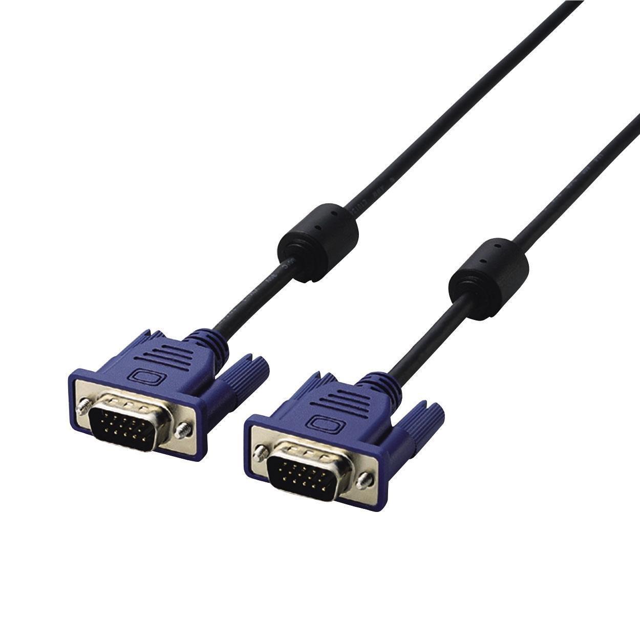 ELECOM Display Cable Pin 10m Black D-Sub15 VGA-VGA CAC-L10BK чорний
ELECOM Display Cable Pin 10m Black D-Sub15 VGA-VGA CAC-L10BK чорний