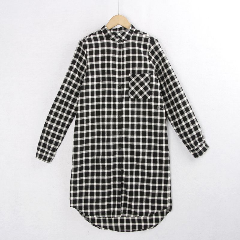 Хлопковая рубашка в гусиную лапку со стойкой воротником, на пуговицах, экспортный хвост, одинарная Black and White grid All yards
Хлопковая рубашка в гусиную лапку со стойкой воротником, на пуговицах, экспортный хвост, одинарная Black and White grid All yards