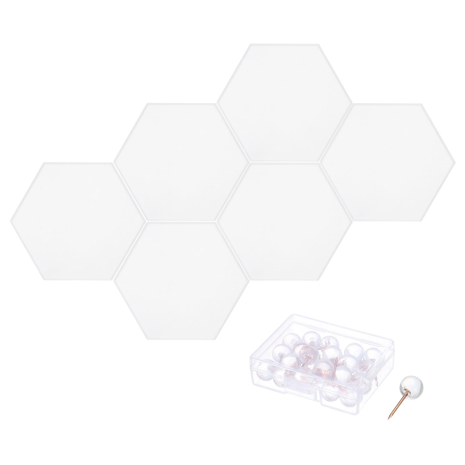6Pc 30x26cm Felt Bulletin Board Self Adhesive Hexagon Felt Tiles for Sound Proofing Wall Panels for Home Office Recording Studio білий
6Pc 30x26cm Felt Bulletin Board Self Adhesive Hexagon Felt Tiles for Sound Proofing Wall Panels for Home Office Recording Studio білий