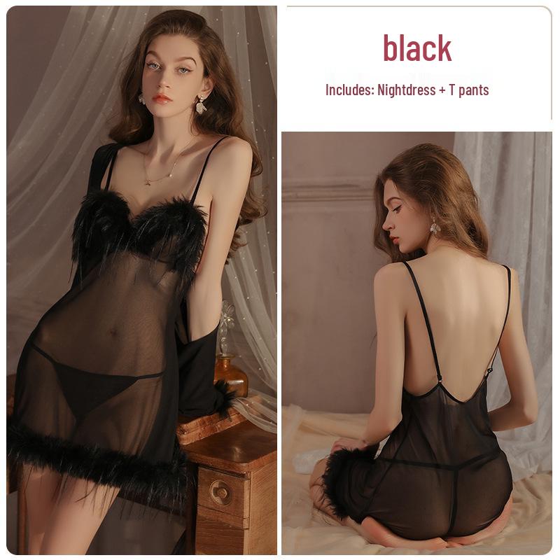 DZ Великолепный комплект ночной сорочки и халата из сетки большого размера 4434 M
DZ Великолепный комплект ночной сорочки и халата из сетки большого размера 4434 M