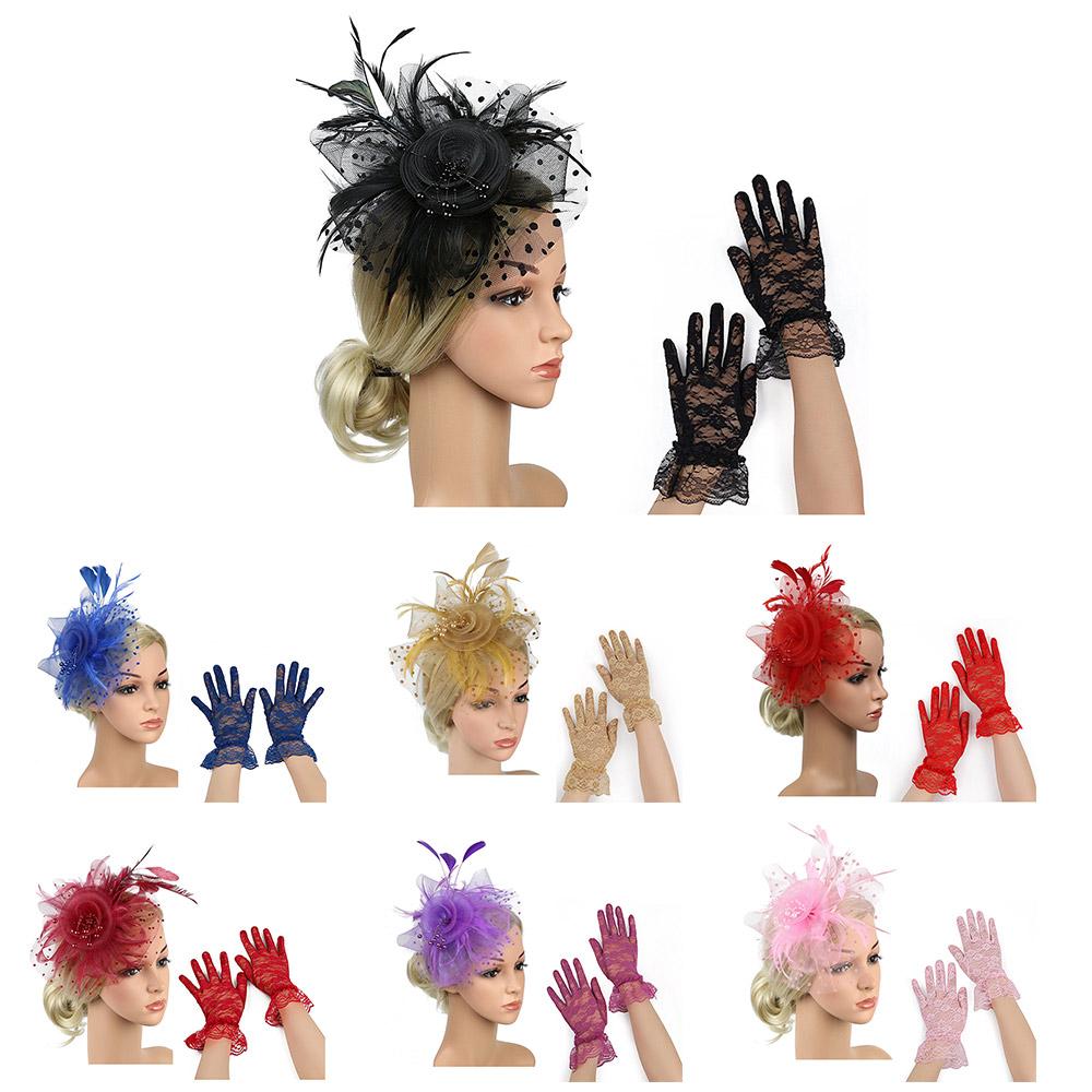 Wedding Feather Headpiece & Gloves Set Mesh Flower Tea Party Headband for Women Girls золотий
Wedding Feather Headpiece & Gloves Set Mesh Flower Tea Party Headband for Women Girls золотий