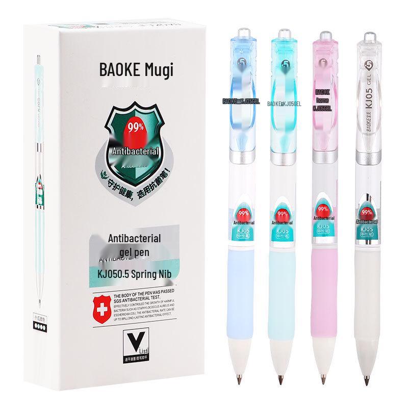 Bao Ke Antibacterial Neutral Click Pen - Stylish Macaron Color & Black Ink for Answering Questions 0.5mm чёрный
Bao Ke Antibacterial Neutral Click Pen - Stylish Macaron Color & Black Ink for Answering Questions 0.5mm чёрный