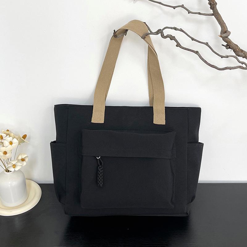 Nyl Tote Bag with Multiple Pocket Lightweight Foldable Design for Office Commute Shopping Fitness Storage Handbag Shoulder Bag чорний
Nyl Tote Bag with Multiple Pocket Lightweight Foldable Design for Office Commute Shopping Fitness Storage Handbag Shoulder Bag чорний