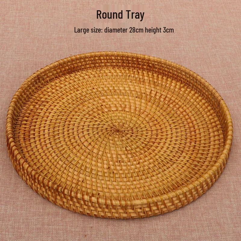 Hand-Woven Japanese Round Rice Husk Tray
Hand-Woven Japanese Round Rice Husk Tray
