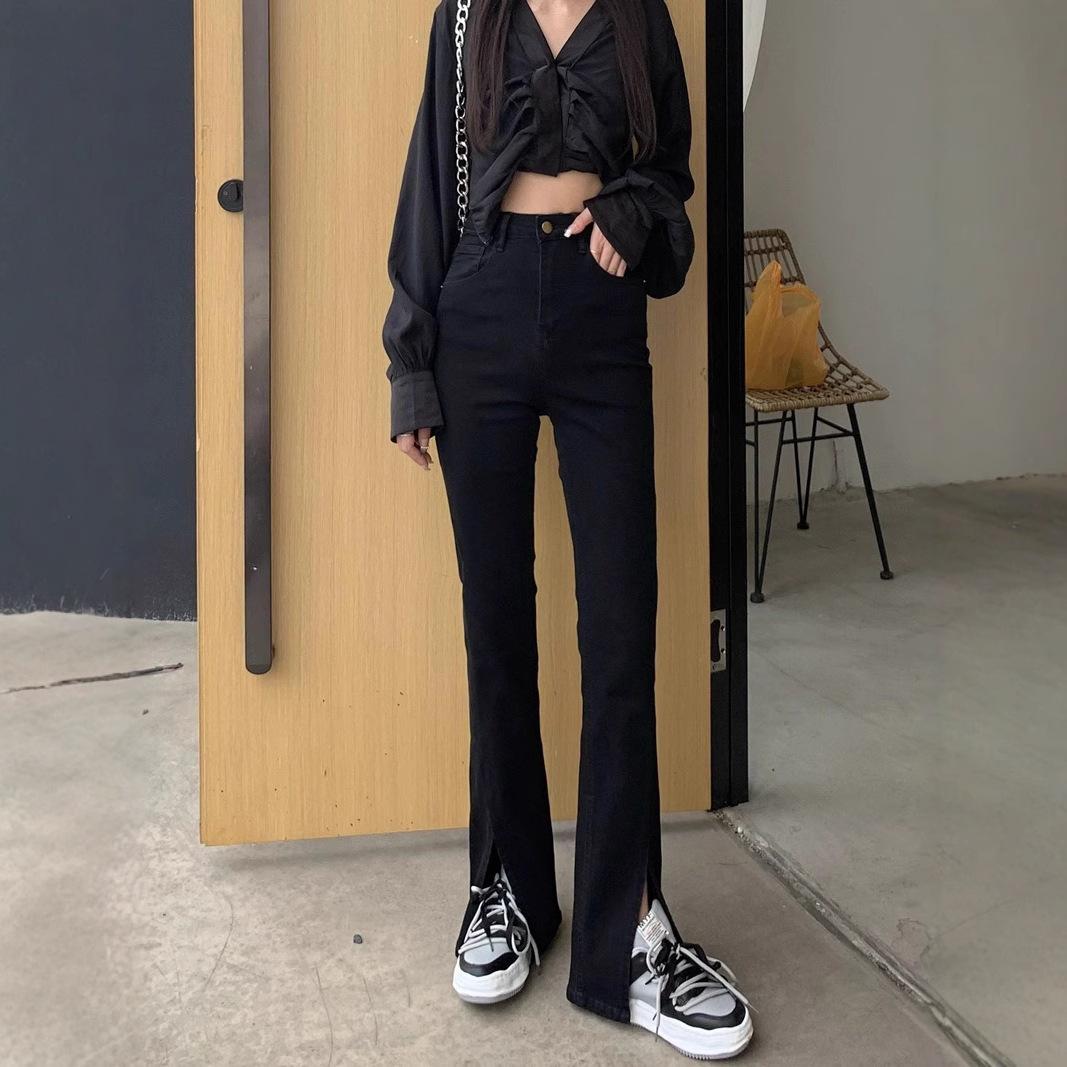 Women s High-Waisted Black Micro-Flare Jeans - Spring 2025 Slimming Versatile Straight Leg Pants M (48-53 kg) чёрный
Women s High-Waisted Black Micro-Flare Jeans - Spring 2025 Slimming Versatile Straight Leg Pants M (48-53 kg) чёрный