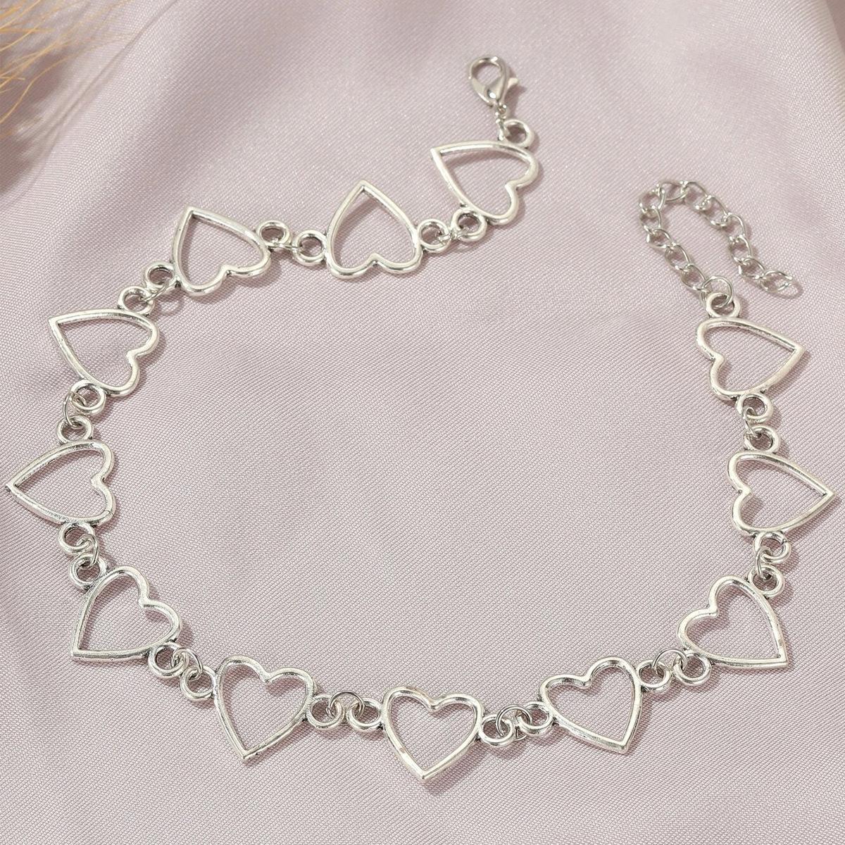Hot-selling alloy necklace, European and American creative simple women s love necklace supply срібний
Hot-selling alloy necklace, European and American creative simple women s love necklace supply срібний