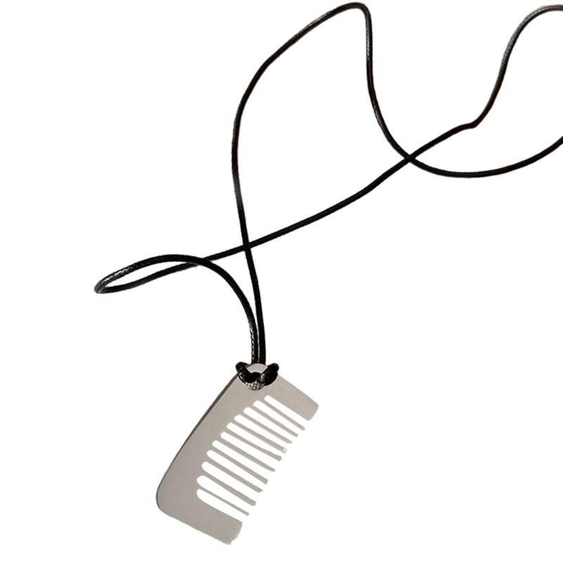 Elegant Silver Comb Pendant Necklace Stylish Alloy Jewelry Fashion Accessories For Everyday Wear And Sensitive Skin
Elegant Silver Comb Pendant Necklace Stylish Alloy Jewelry Fashion Accessories For Everyday Wear And Sensitive Skin