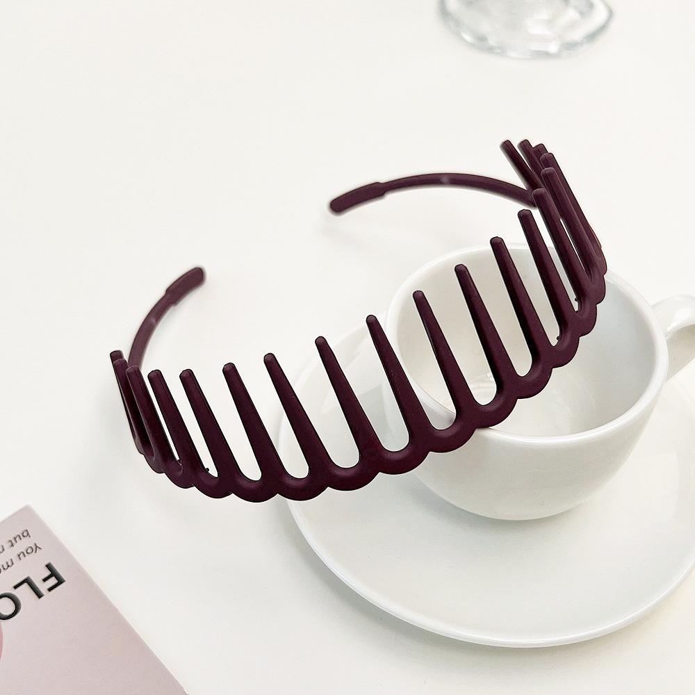 Korean color toothed face wash headband fashionable plastic matte non-slip headband pressure bangs broken hair headgear Korean version вино красного
Korean color toothed face wash headband fashionable plastic matte non-slip headband pressure bangs broken hair headgear Korean version вино красного