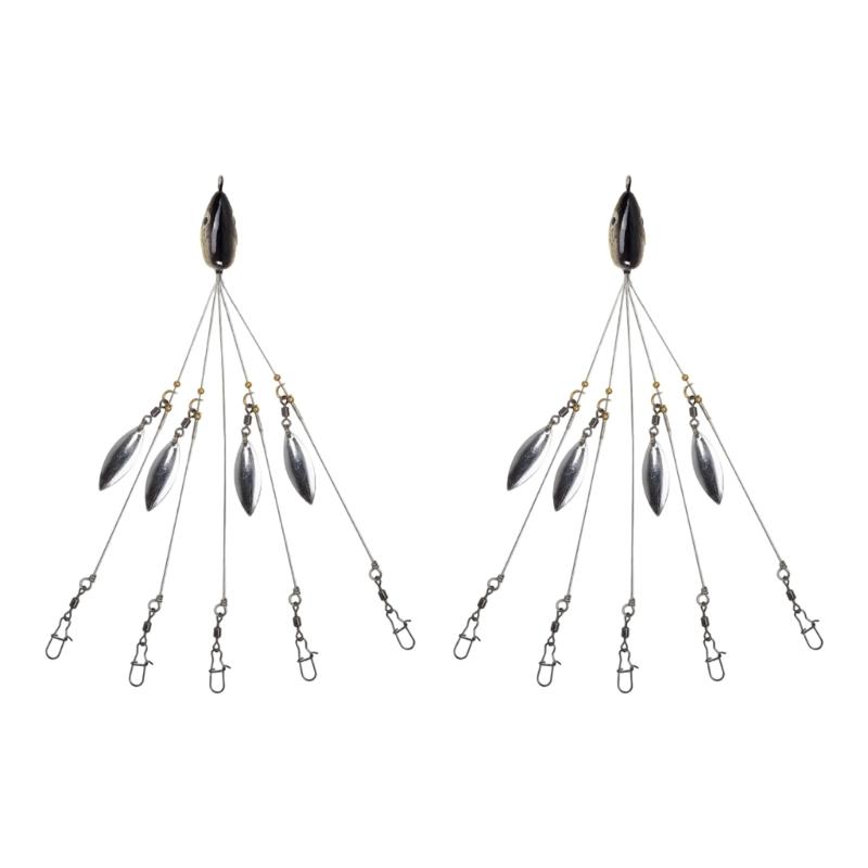 2Pcs Umbrella Fishing Lures Rig Swarms Attack Roads Runner Baits Sea Fishing Tackle for Freshwater And Saltwater Enduring
2Pcs Umbrella Fishing Lures Rig Swarms Attack Roads Runner Baits Sea Fishing Tackle for Freshwater And Saltwater Enduring