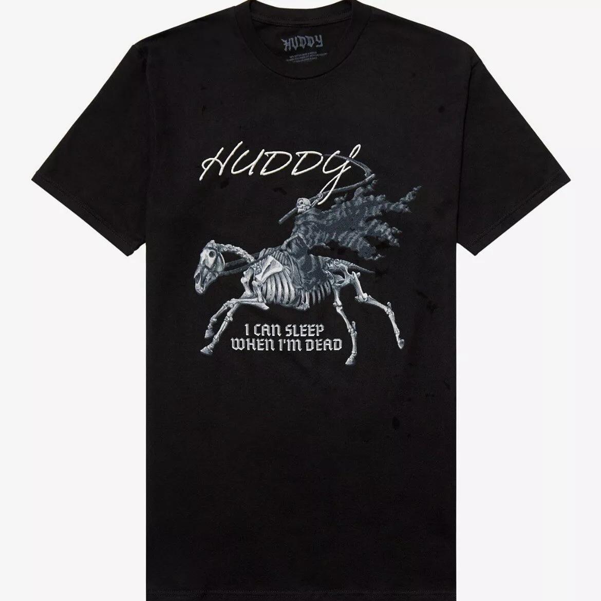 Huddy Band T-Shirt I Can Sleep When I’m Dead LARGE New With Tags L
Huddy Band T-Shirt I Can Sleep When I’m Dead LARGE New With Tags L