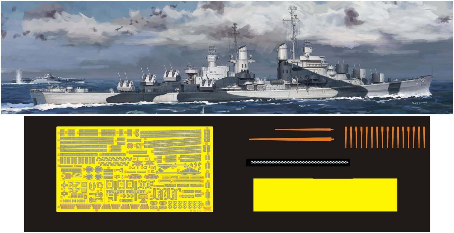 Vee Hobby US Navy Light Cruiser San Diego 1944 Deluxe Edition Пластиковая модель VEEE57012 Литье Цвет 1/700 CL-53
Vee Hobby US Navy Light Cruiser San Diego 1944 Deluxe Edition Пластиковая модель VEEE57012 Литье Цвет 1/700 CL-53