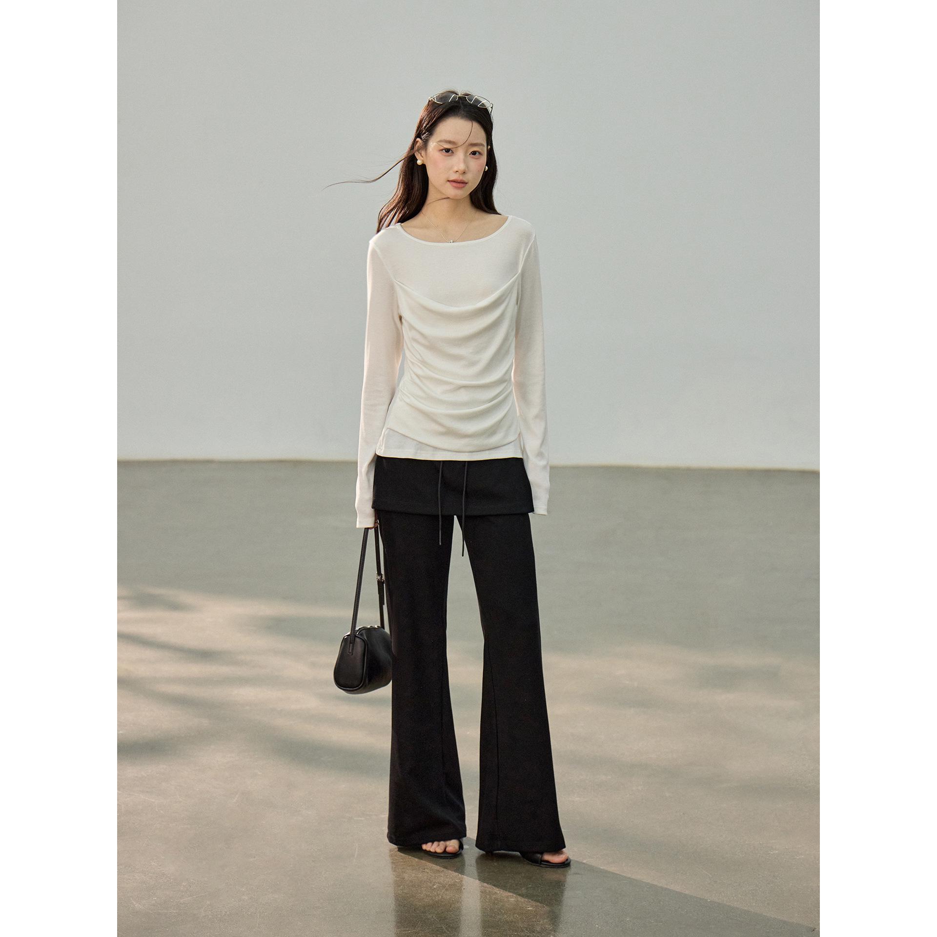 Korean Style Lace-up Faux Two-piece Casual High Waist Micro Flare Pants for Women - Spring Collection S (90-115 cm) чёрный
Korean Style Lace-up Faux Two-piece Casual High Waist Micro Flare Pants for Women - Spring Collection S (90-115 cm) чёрный
