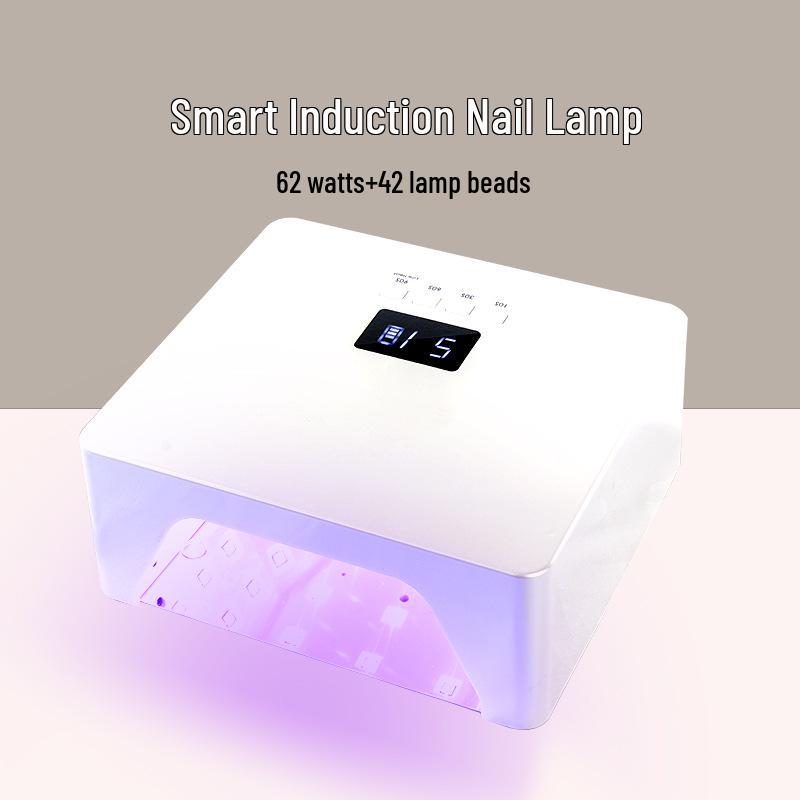 62V Quick-Drying Nail Lamp - Phototherapy Machine for Non-Blackening Nails White (Plug-in)
62V Quick-Drying Nail Lamp - Phototherapy Machine for Non-Blackening Nails White (Plug-in)