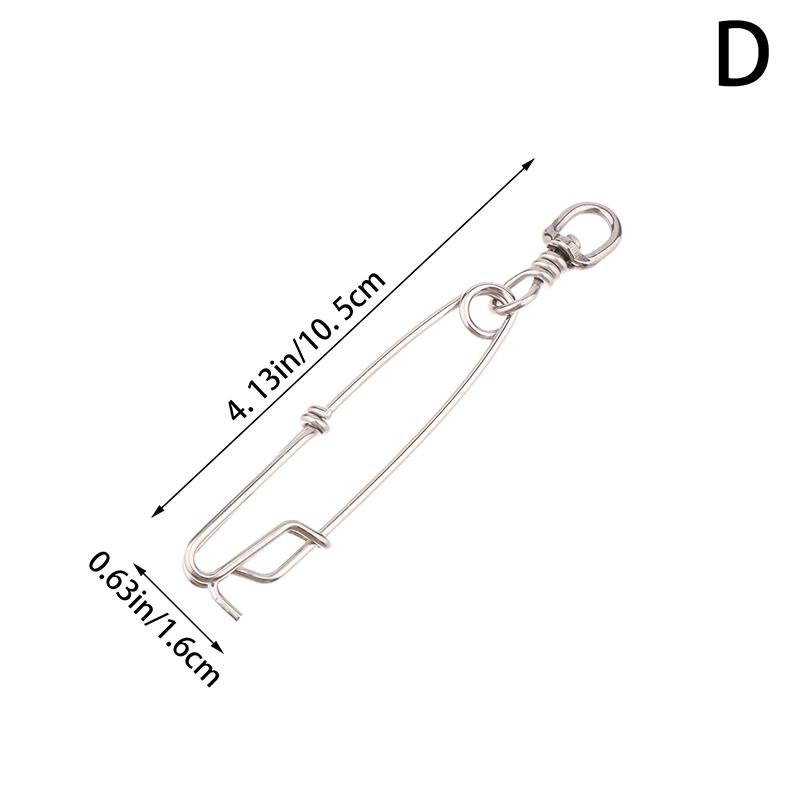 1 Pcs Stainless Steel Ring Tuna Fishing Clip Snap With Swivel Ring Connector For Spearfishing Long Line Fishing Accessories D
1 Pcs Stainless Steel Ring Tuna Fishing Clip Snap With Swivel Ring Connector For Spearfishing Long Line Fishing Accessories D