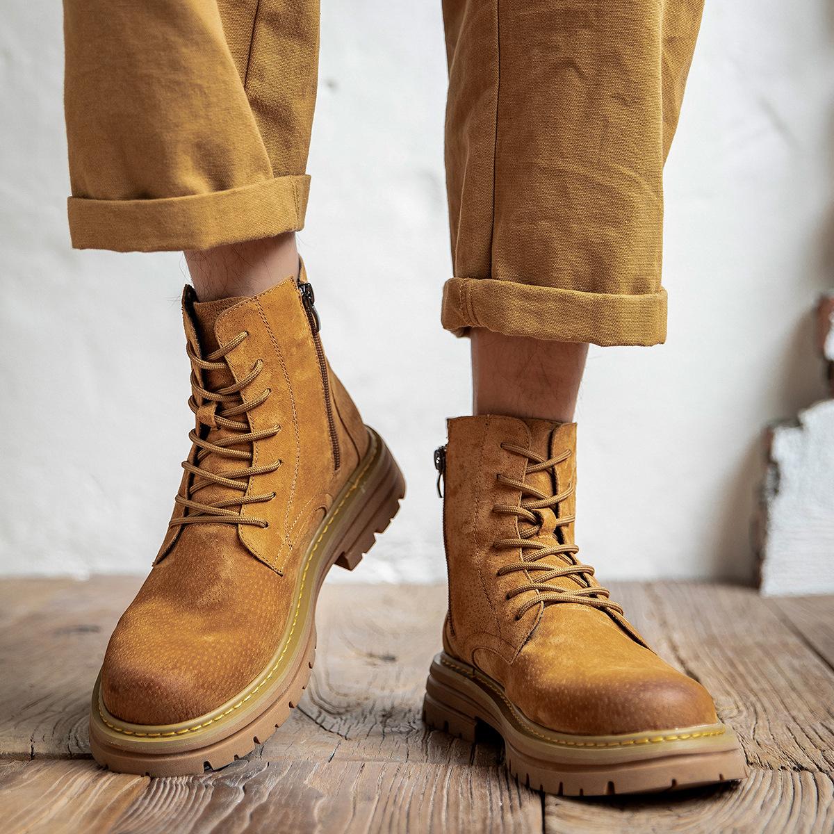 American retro men s Martin boots 2024 new autumn and winter men s shoes velvet high-top tooling men s genuine leather boots 38
American retro men s Martin boots 2024 new autumn and winter men s shoes velvet high-top tooling men s genuine leather boots 38