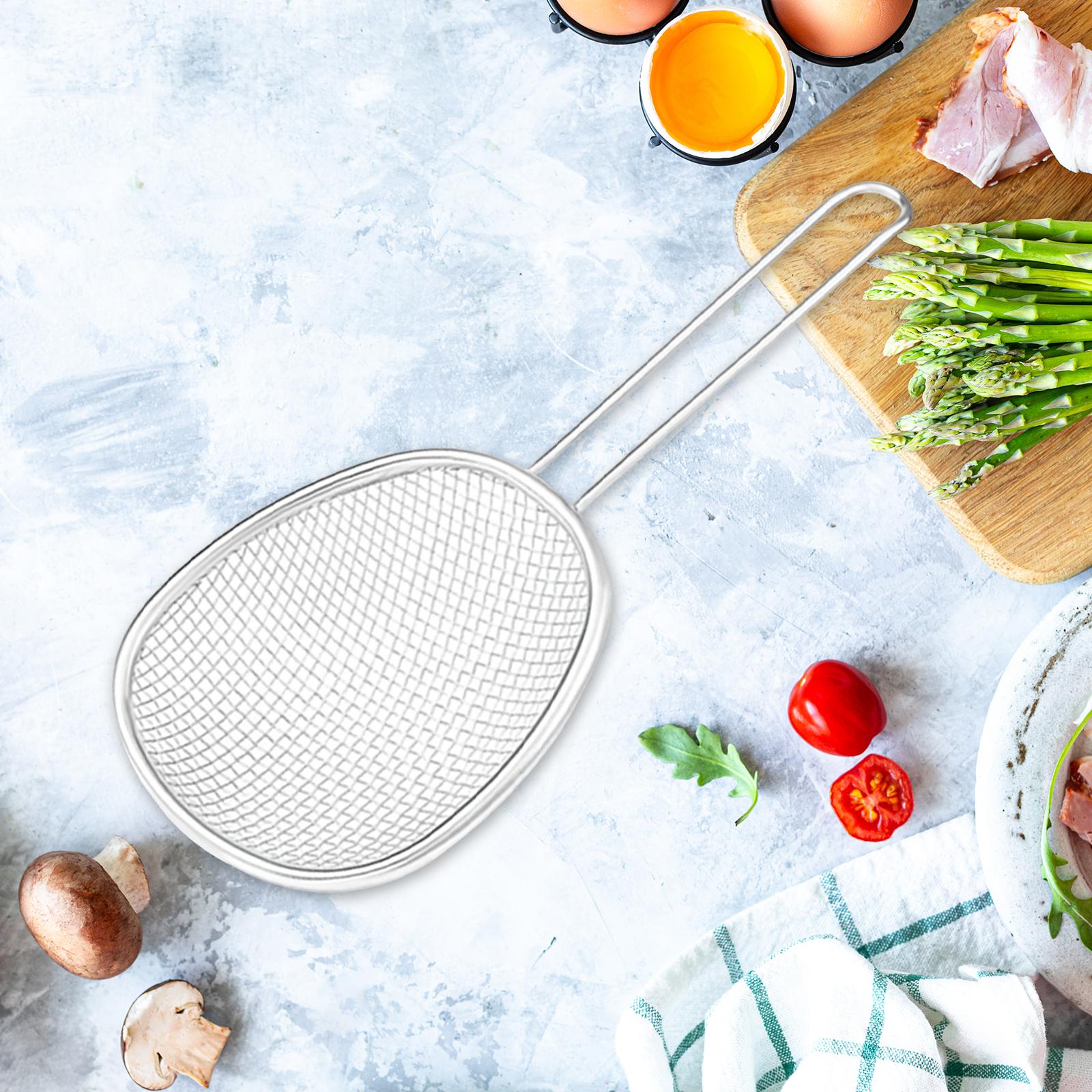 Food Dumpling Noodle Strainer, Smooth Surface Kitchen Utensils Anti Rust Kitchen Utensil Stainless Steel Mesh Noodle Strainer,
Food Dumpling Noodle Strainer, Smooth Surface Kitchen Utensils Anti Rust Kitchen Utensil Stainless Steel Mesh Noodle Strainer,