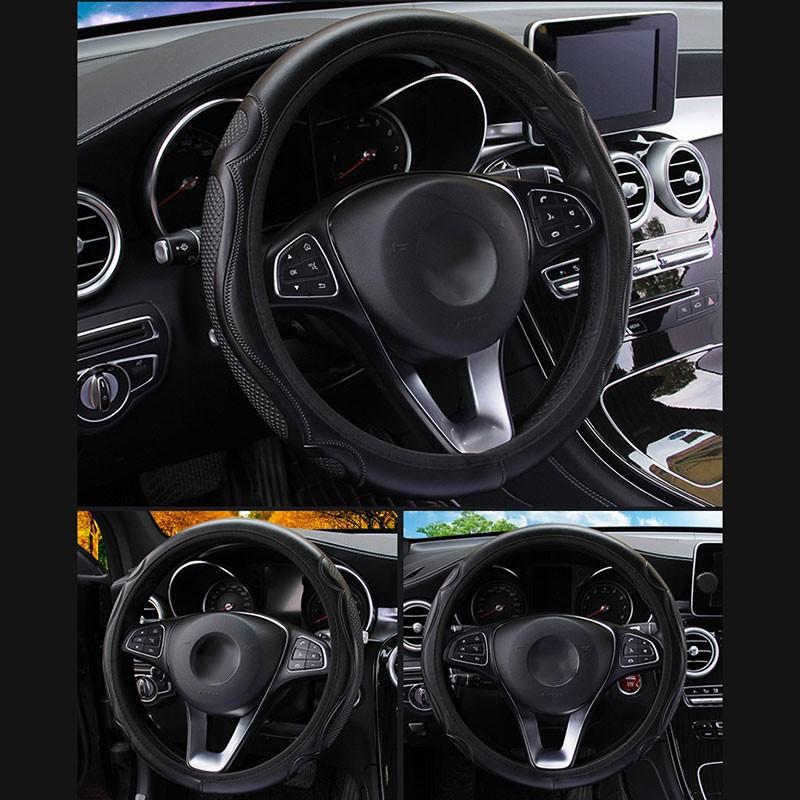 Чехол на руль автомобиля, износостойкий с тиснением, без внутреннего кольца, эластичная лента, 38 см, автоаксессуары 
Чехол на руль автомобиля, износостойкий с тиснением, без внутреннего кольца, эластичная лента, 38 см, автоаксессуары