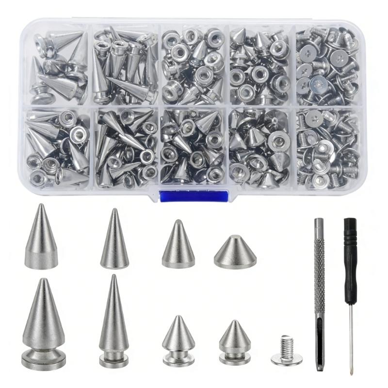 359Pcs Punk Rivet Spikes And Tool Set For Creative Fashion And Crafting Projects 1
359Pcs Punk Rivet Spikes And Tool Set For Creative Fashion And Crafting Projects 1