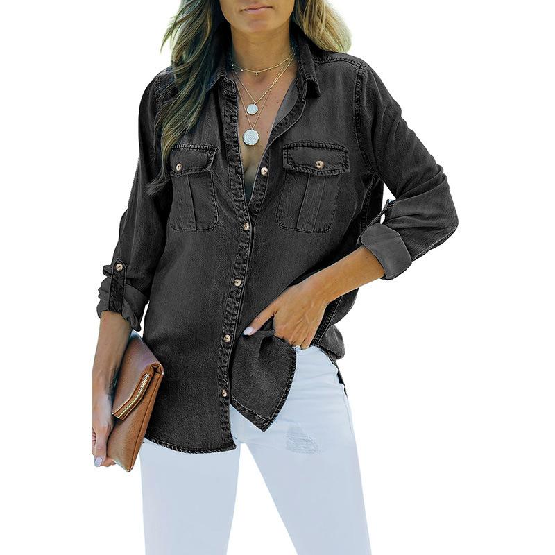 2025 Spring and Autumn New Washed Denim Jacket Women s Lapel Cardigan Medium Shirt Women s Shirt 2XL
2025 Spring and Autumn New Washed Denim Jacket Women s Lapel Cardigan Medium Shirt Women s Shirt 2XL