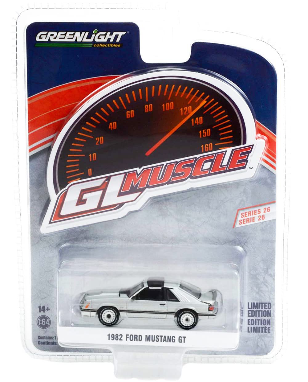 Greenlight 13310 D 1982 GT Silver Metallic Black Stripe Greenlight Muscle Series 26 Diecast Model Car 5.0 1/64
Greenlight 13310 D 1982 GT Silver Metallic Black Stripe Greenlight Muscle Series 26 Diecast Model Car 5.0 1/64