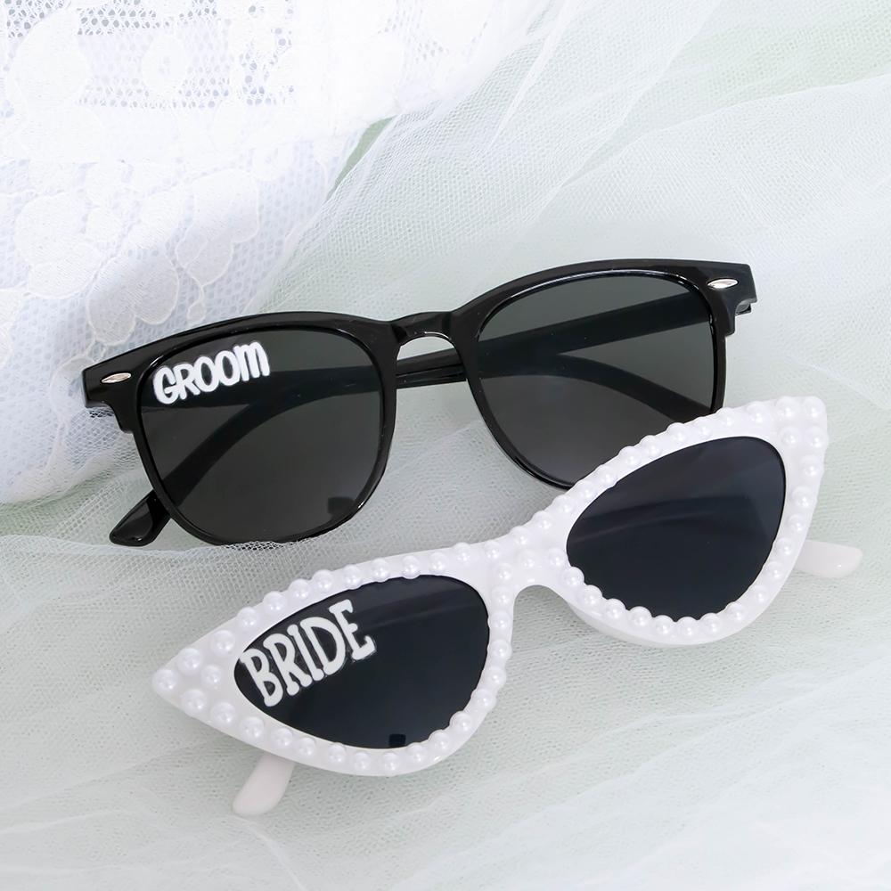 2Pcs Bride Groom Sunglasses Pearl Heart Sunglasses Bride To Be Wedding Day Honeymoon Engagement Bridal Shower Bachelorette Party 2PCS 15x6cm
2Pcs Bride Groom Sunglasses Pearl Heart Sunglasses Bride To Be Wedding Day Honeymoon Engagement Bridal Shower Bachelorette Party 2PCS 15x6cm