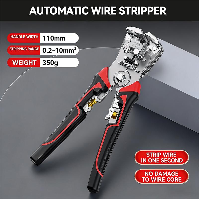Multifunctional Automatic Wire Stripper Pliers Electrician Cable Crimping Cutting Tool For Household Hand Use червоний
Multifunctional Automatic Wire Stripper Pliers Electrician Cable Crimping Cutting Tool For Household Hand Use червоний