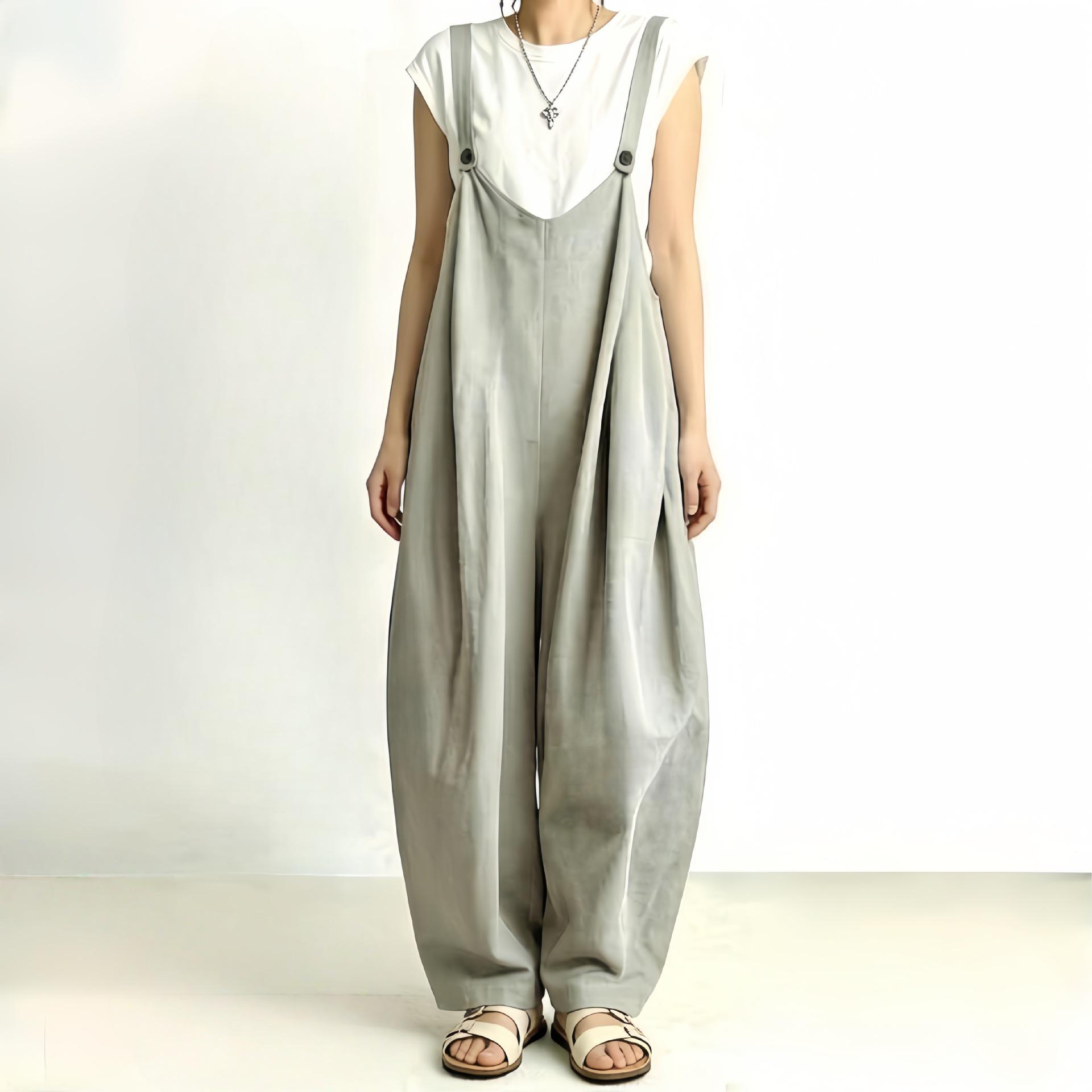 Japanese Style Wide-Leg Lazy Cold Overalls: Loose Solid Color Jumpsuit for Spring/Summer Medium
Japanese Style Wide-Leg Lazy Cold Overalls: Loose Solid Color Jumpsuit for Spring/Summer Medium