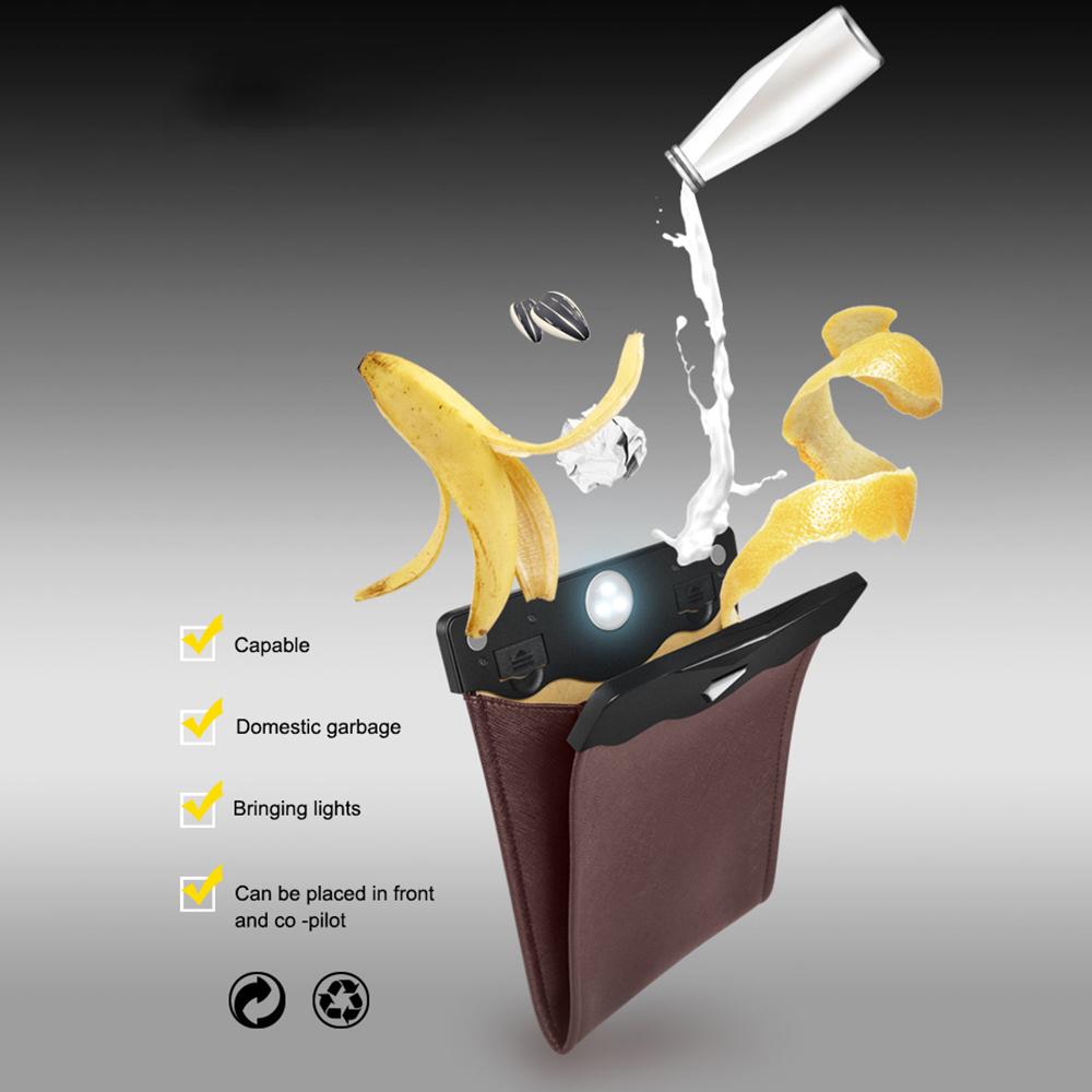 PU Leather+PC Car Trash Bag LED Light Magnetic Closure Garbage Bag Vehicle Rubbish Container Garbage Can Black
PU Leather+PC Car Trash Bag LED Light Magnetic Closure Garbage Bag Vehicle Rubbish Container Garbage Can Black