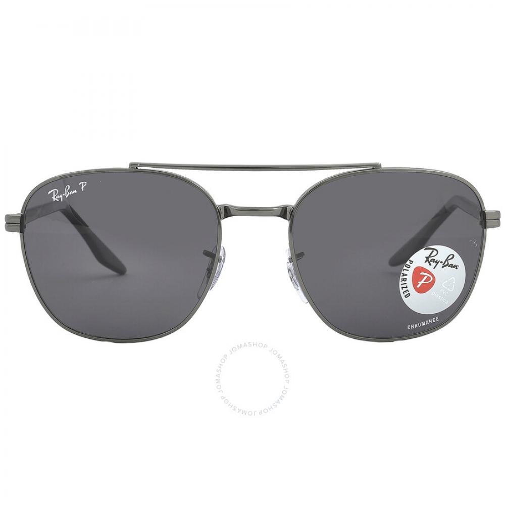 Поляризованные темно-серые квадратные солнцезащитные очки унисекс Ray Ban RB3688 004 K8 55
Поляризованные темно-серые квадратные солнцезащитные очки унисекс Ray Ban RB3688 004 K8 55