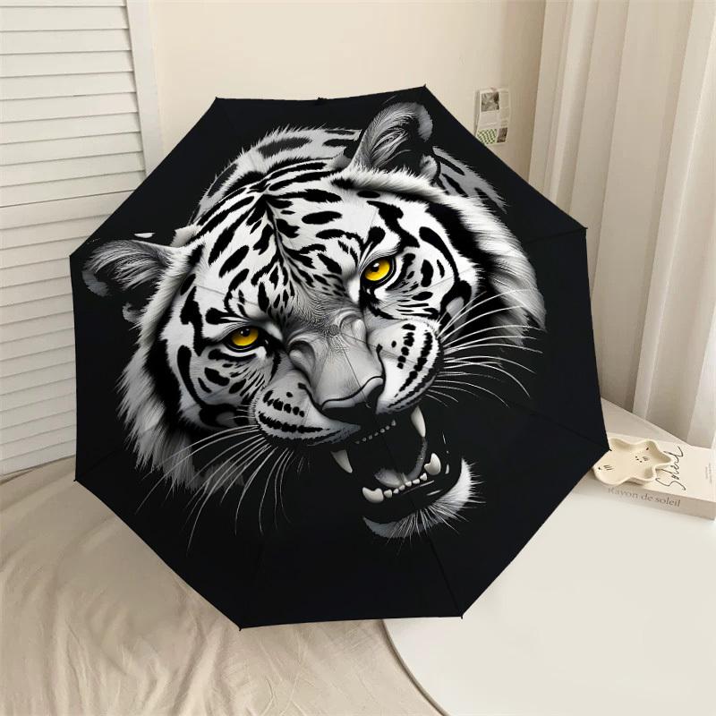 1PC Tiger Print Automatic Open/Close Umbrella with Windproof, 8-Rib Sturdy Canopy, Durable Ribs, Fashionable Design,1247A
1PC Tiger Print Automatic Open/Close Umbrella with Windproof, 8-Rib Sturdy Canopy, Durable Ribs, Fashionable Design,1247A