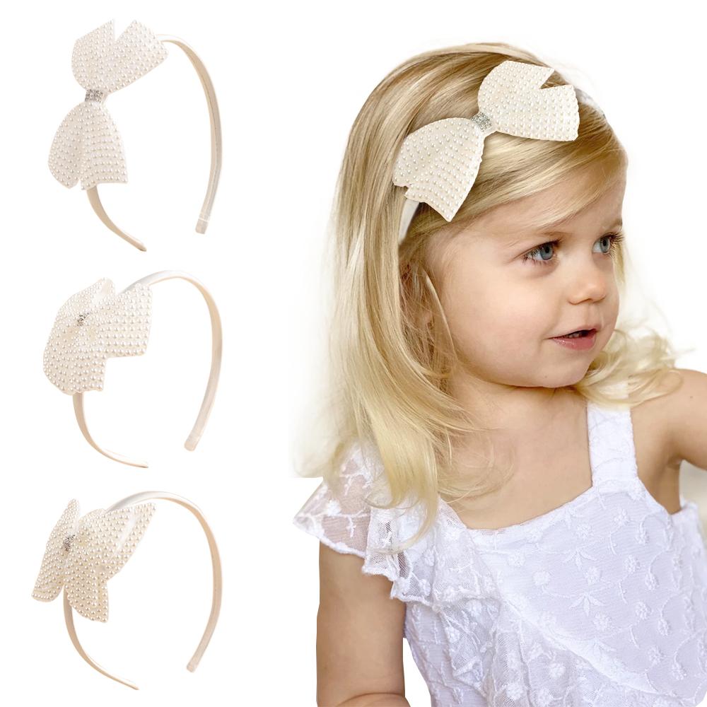 Boutique Pearl Bows Headband White Rhinestone Hairband For Girls Children Simple Fashion Hair Hoop Kids Hair Accessories Gifts
Boutique Pearl Bows Headband White Rhinestone Hairband For Girls Children Simple Fashion Hair Hoop Kids Hair Accessories Gifts