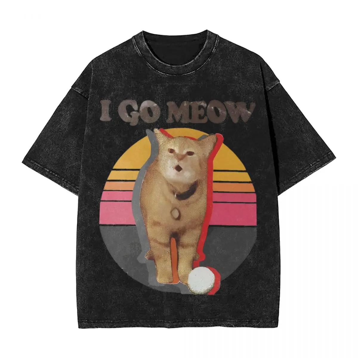 I Go Meow T Shirt Washed Short Sleeve Harajuku T-Shirts Vintage for Men Women Tops Streetwear Graphic Printed Tops Tees S
I Go Meow T Shirt Washed Short Sleeve Harajuku T-Shirts Vintage for Men Women Tops Streetwear Graphic Printed Tops Tees S