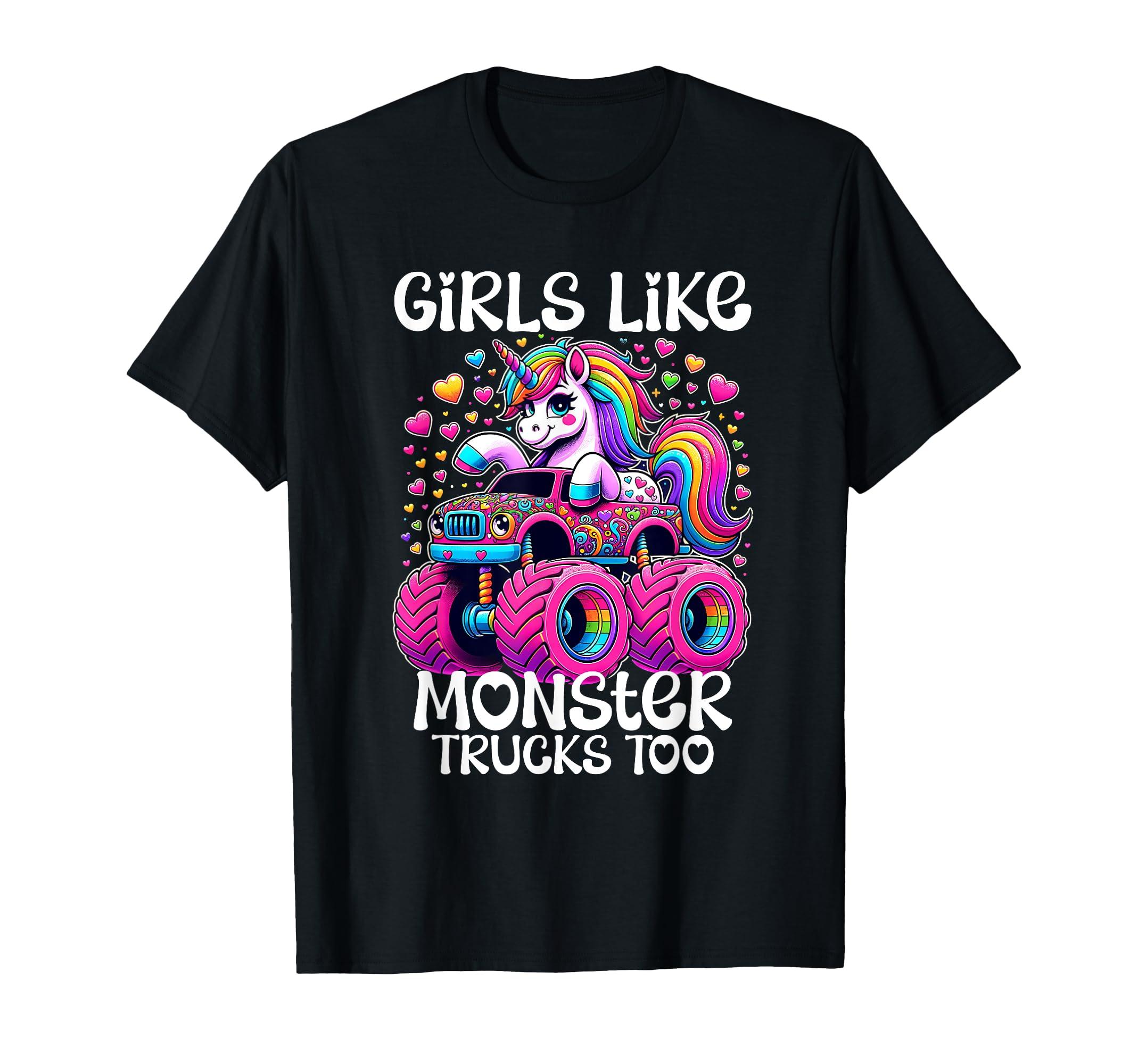 Футболка для малышей с изображением монстр-траков «Единорог» от Girls Like Monster Trucks Pink чёрный
Футболка для малышей с изображением монстр-траков «Единорог» от Girls Like Monster Trucks Pink чёрный