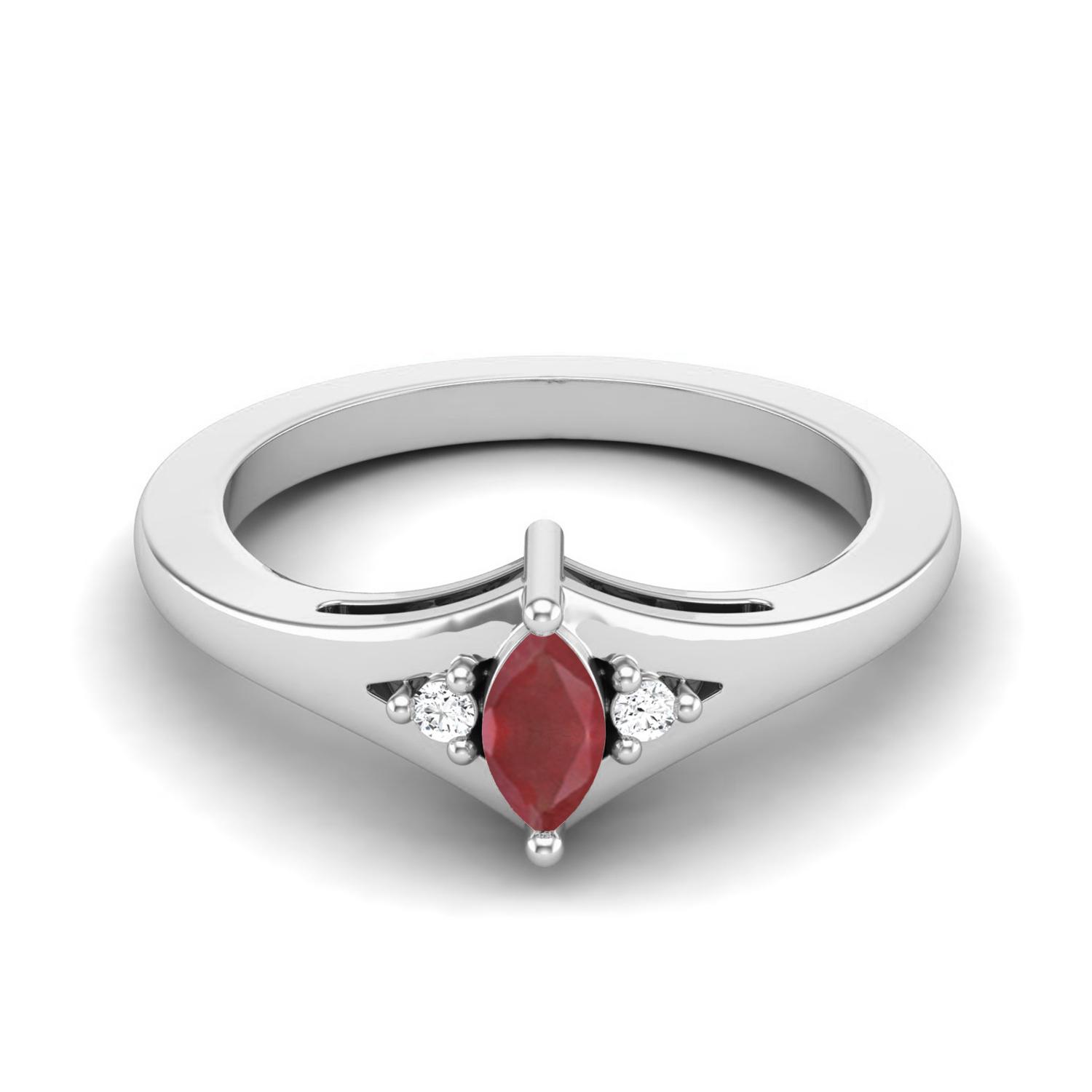 925 Sterling Silver 0.23 Cts Marquise Shape Ruby Three Stone Wedding Women Ring 6
925 Sterling Silver 0.23 Cts Marquise Shape Ruby Three Stone Wedding Women Ring 6