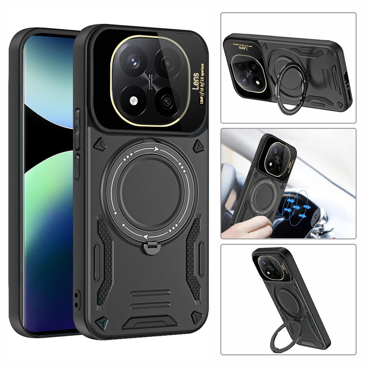 Phone Case For Xiaomi Redmi Note 14 Pro 5G/Note 14 Pro+ 5G/Poco X7 5G Rotating Magnetic Kickstand PC+TPU Back Cover Blue
Phone Case For Xiaomi Redmi Note 14 Pro 5G/Note 14 Pro+ 5G/Poco X7 5G Rotating Magnetic Kickstand PC+TPU Back Cover Blue