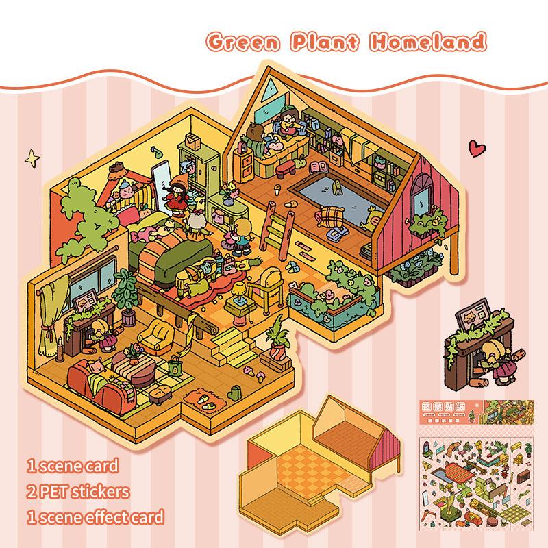 Cartoon Landscape Sticker 3D Scene Diy Toy Game Sticker Festival Birthday Gift For Kid Child Girl
Cartoon Landscape Sticker 3D Scene Diy Toy Game Sticker Festival Birthday Gift For Kid Child Girl
