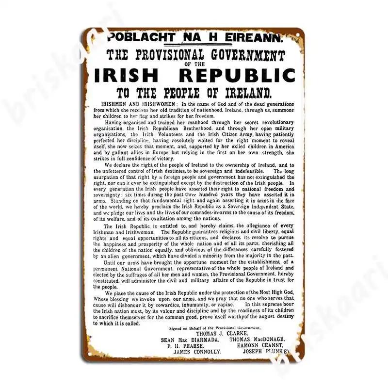 1916 Proclamation Of The Irish Republic Tin Sign Posters Retro Proclamation Metal Plaque Poster Personalized Mural Decor Sign 30x40cm(11.8x15.7inch)
1916 Proclamation Of The Irish Republic Tin Sign Posters Retro Proclamation Metal Plaque Poster Personalized Mural Decor Sign 30x40cm(11.8x15.7inch)